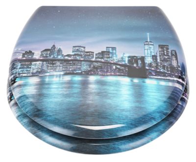 HOME New York Skyline Slow Close Toilet Seat